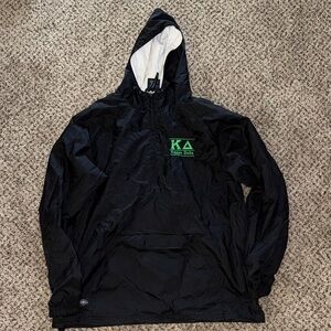 Black Kappa Delta Windbreaker/Rain Jacket